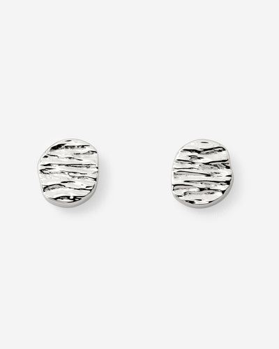 Boho Coin Studs Silver