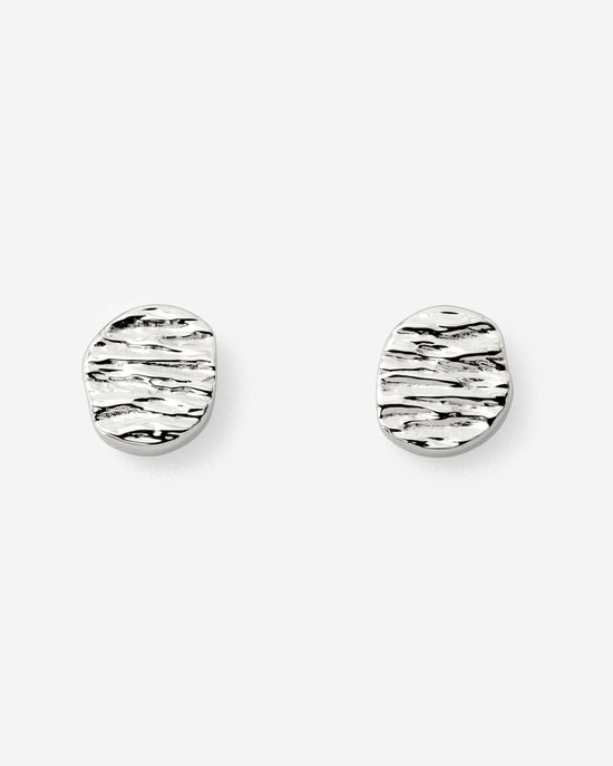 Boho Coin Studs Silver