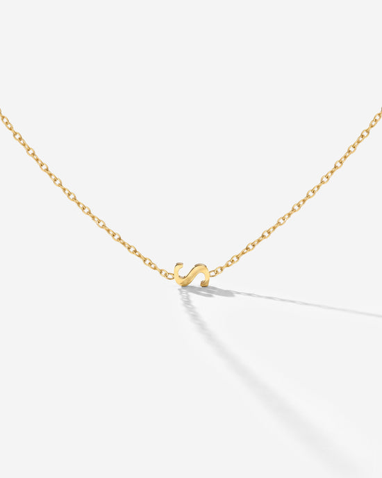 Tiny Letter Necklace