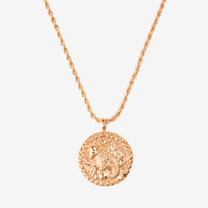 Zodiac Sign Necklace Rose Gold