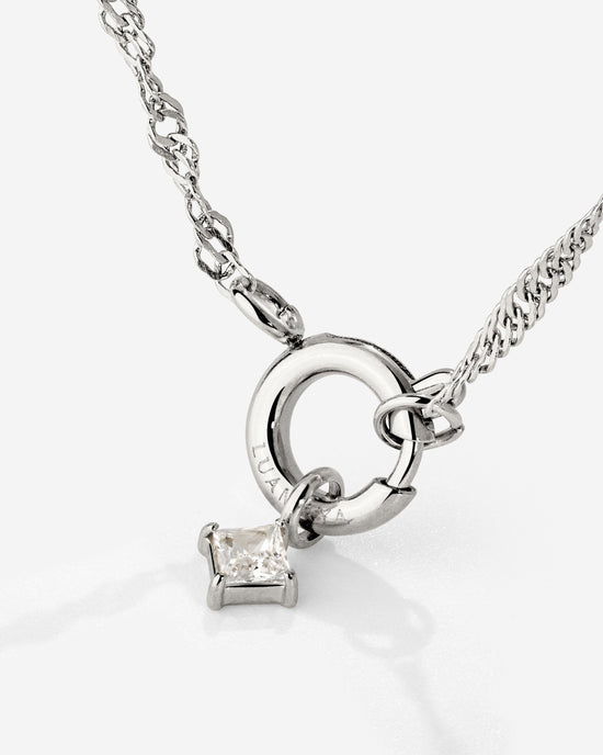North Star Singapore Chain Necklace Set Silver
