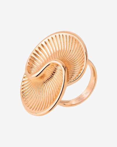 Winding Spiral Ring Rose Gold