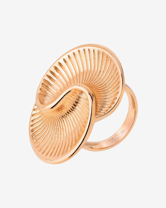 Winding Spiral Ring Rose Gold