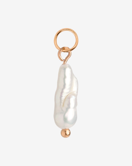 Lisas Power Pearl Hoop Set Rose Gold