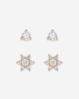 Glimmering Petals Stud Bundle Rose Gold