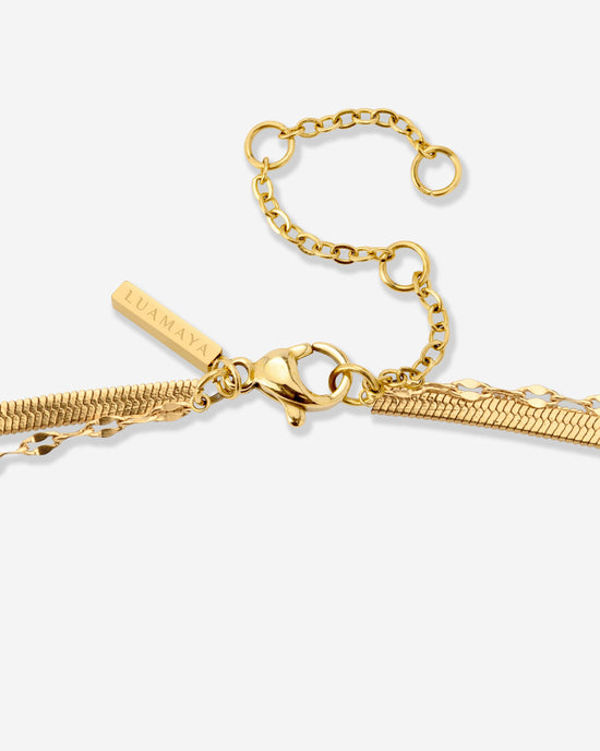 Aligned Double Necklace