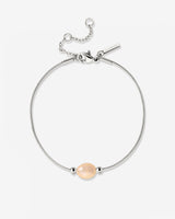 Blush Pearl Bracelet Silver