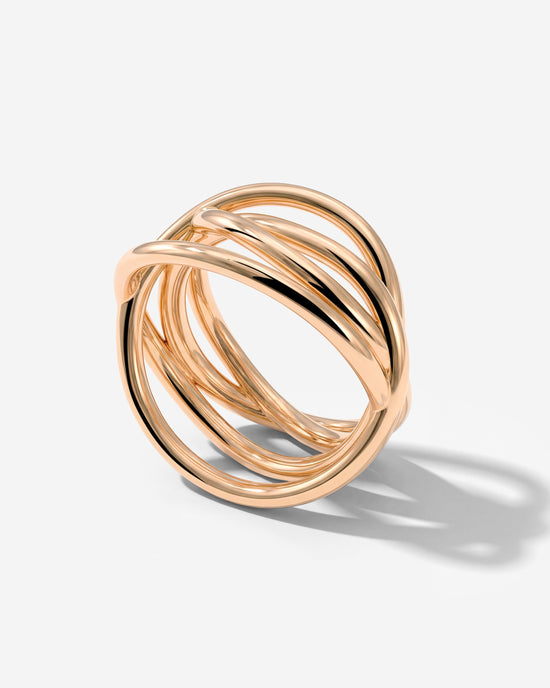 Intertwined Ring Rose Gold
