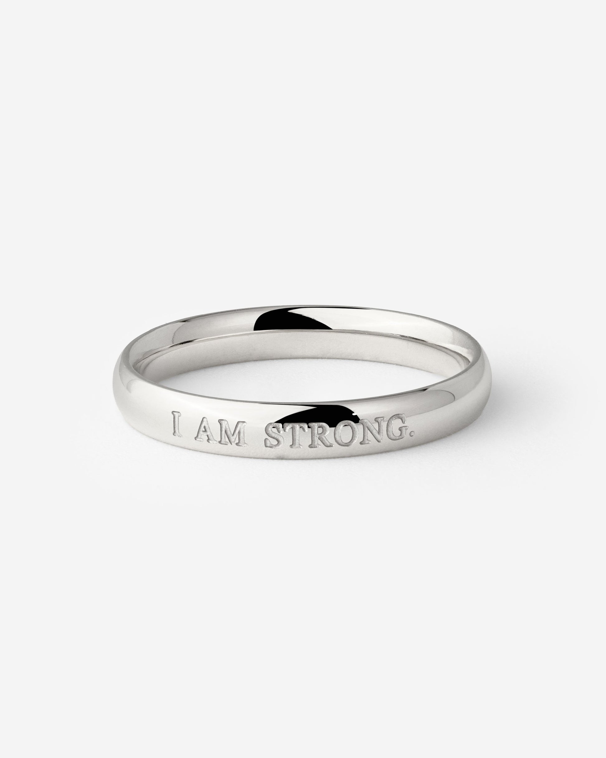I am strong Ring Silver