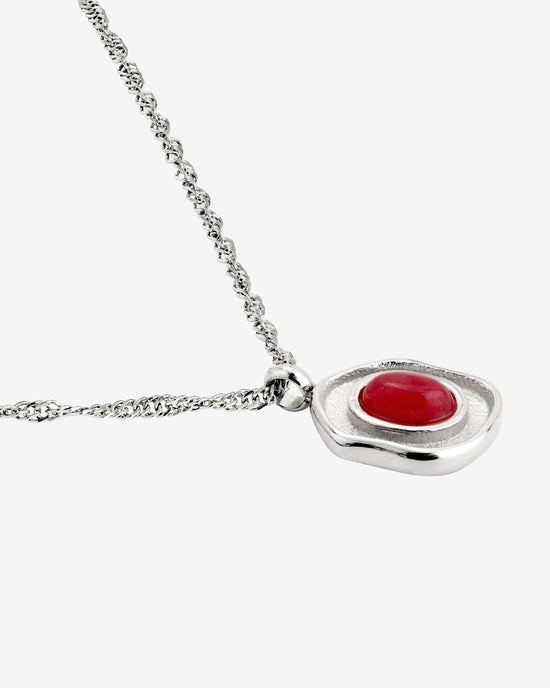 Scarlet Treasure Necklace Silver