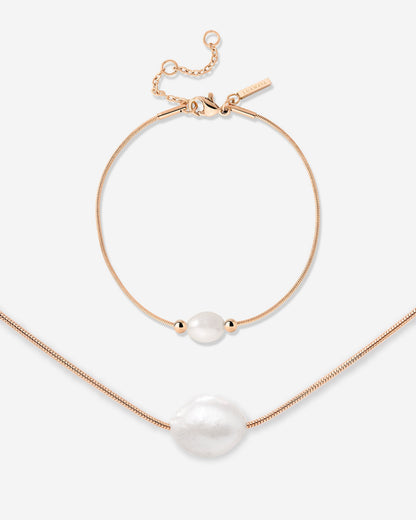 Minimalist Pearl Bundle Rose Gold