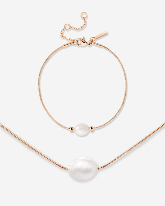 Minimalist Pearl Bundle Rose Gold