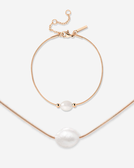 Minimalist Pearl Bundle Rose Gold