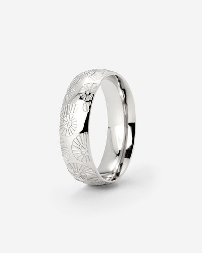 Ammonite Shell Ring Silver