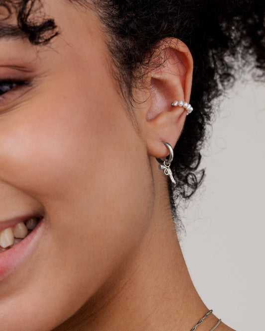 Bulletproof Hoop Set Baby Silver