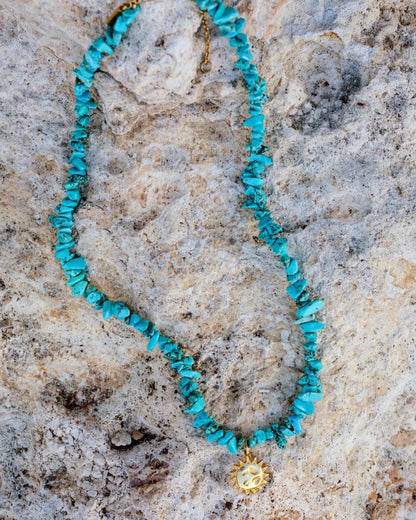 Blue Lagoon Necklace Silver