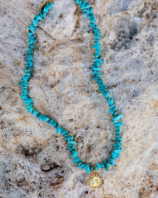 Blue Lagoon Necklace Silver