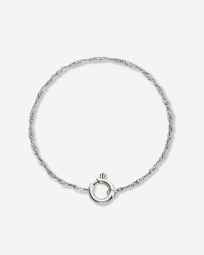 Singapore Chain Charm Bracelet Silver
