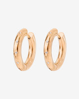 Cute Stargaze Hoops Medium Rose Gold