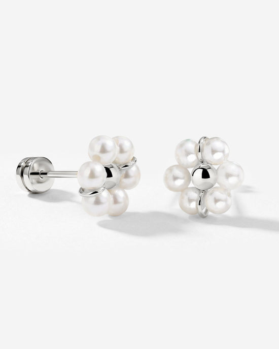 Daisy Studs Silver