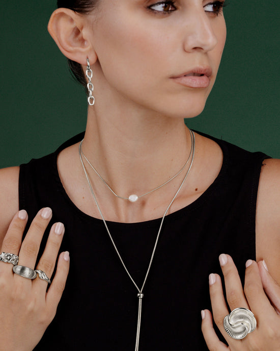 Minimalistic Elegance Necklace Bundle Silver