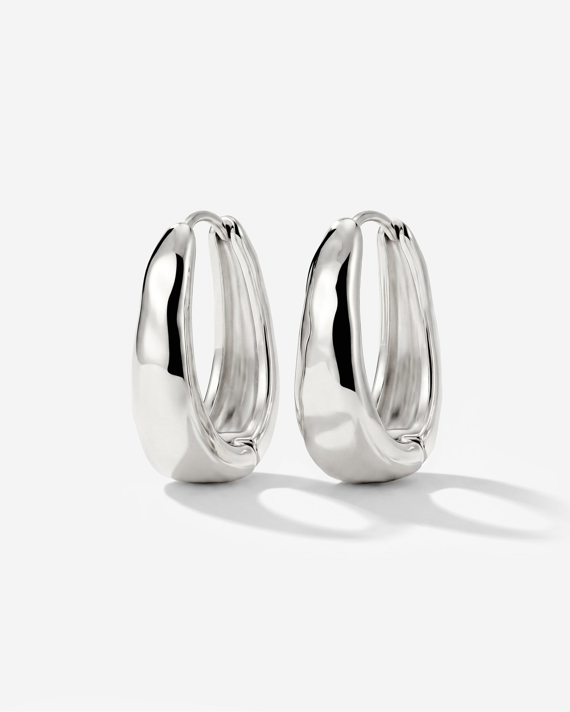Hammered Seeker Hoops Small