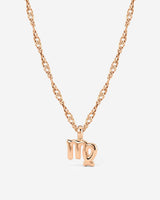 Virgo Bubble Necklace Rose Gold