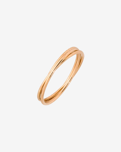Tiny Trio Ring Rose Gold