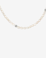 Blossom Pearl Choker Silver