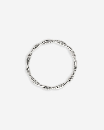 Curly Twist Ring Silver