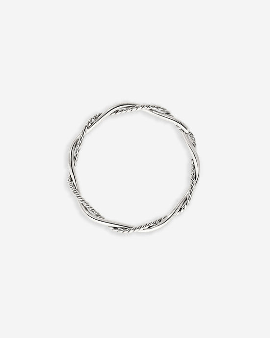 Curly Twist Ring Silver