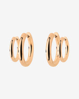 Chunky Lover Hoop Set Small Rose Gold
