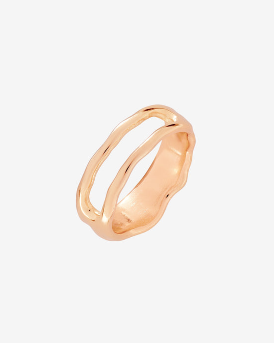 Flowing Gap Ring Rose Gold