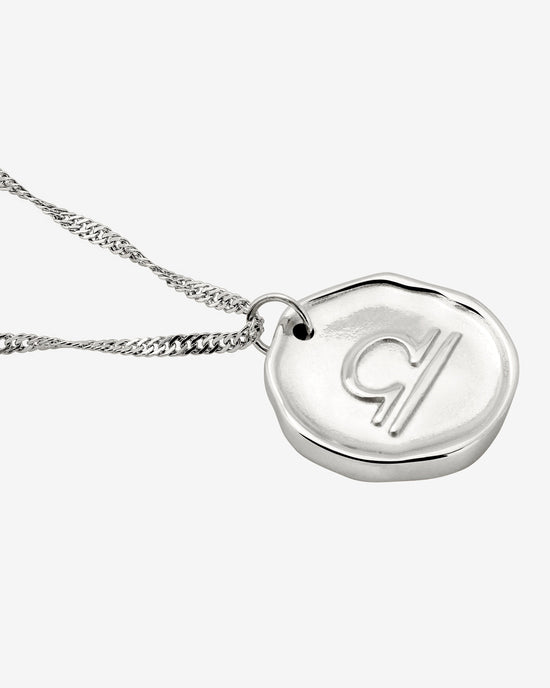 Zodiac Necklace – Libra Silver