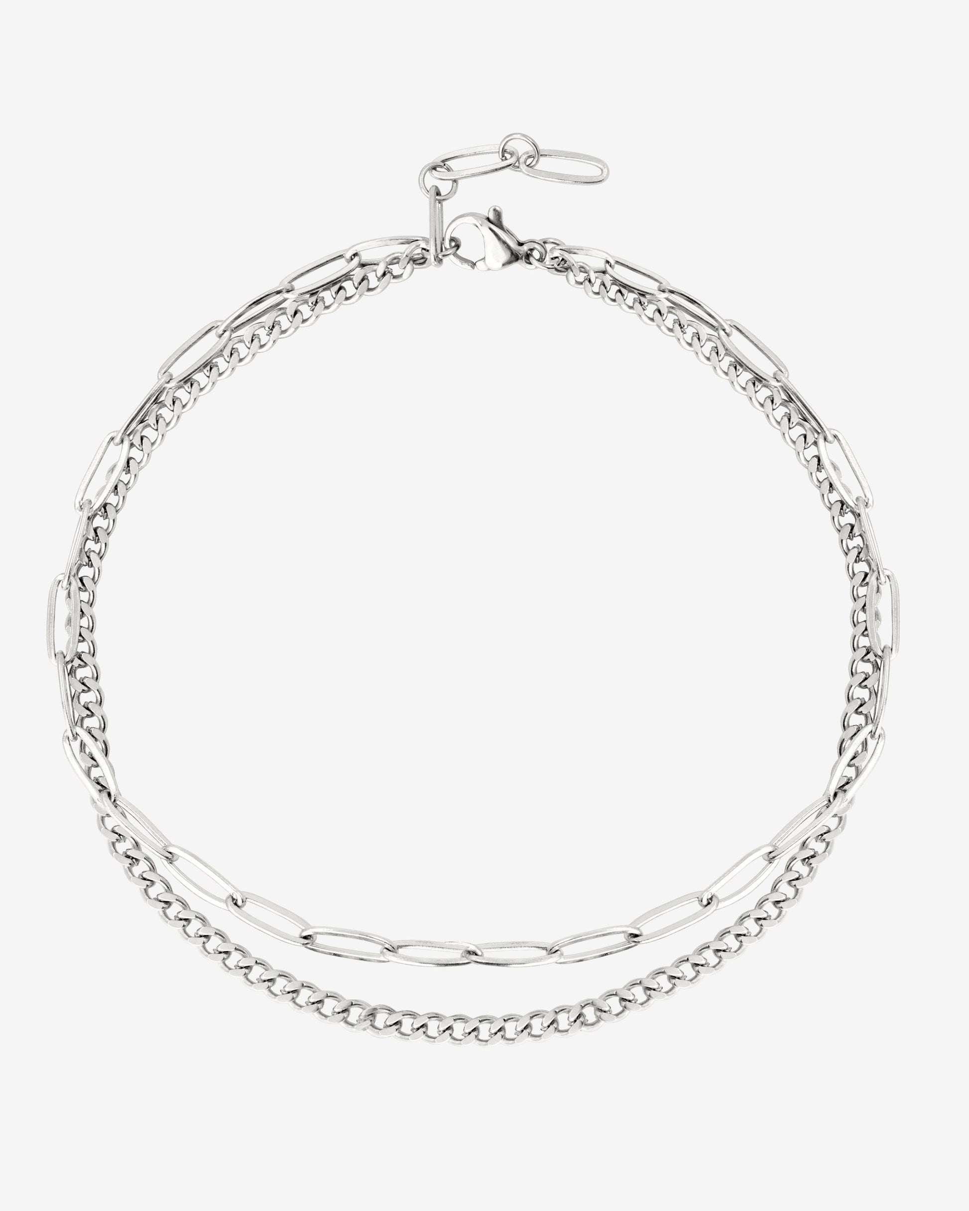Duo Anklet Silver