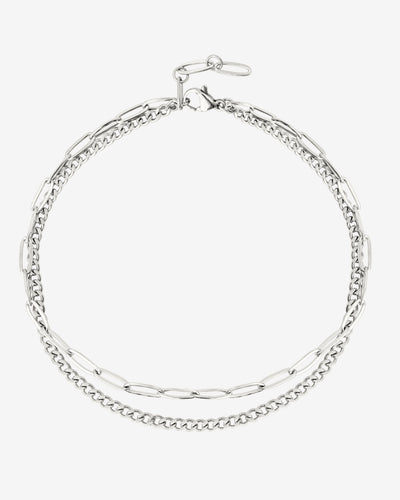Duo Anklet Silver