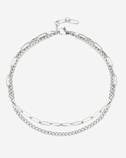 Duo Anklet Silver