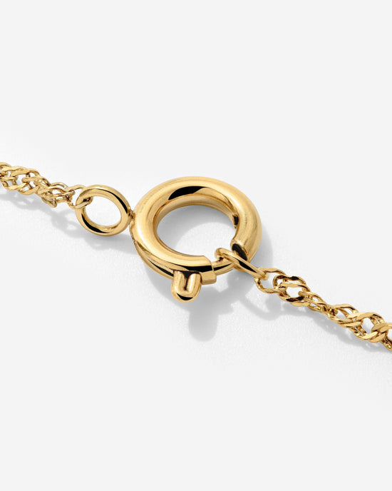 Singapore Chain Charm Necklace Set