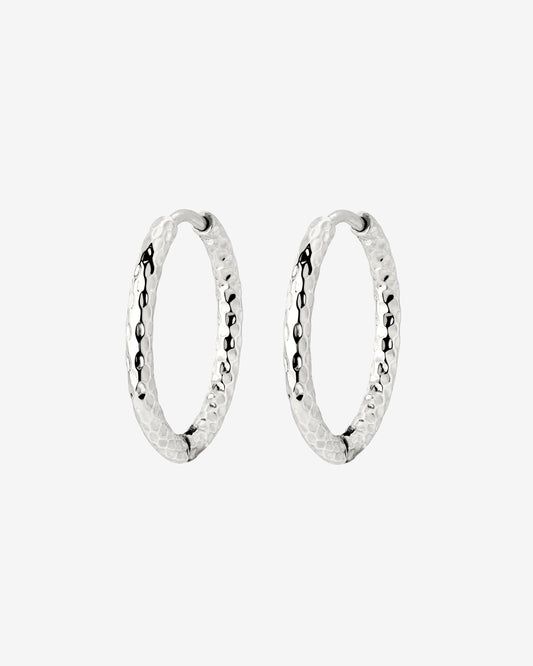 Prism Hoops Medium Silver