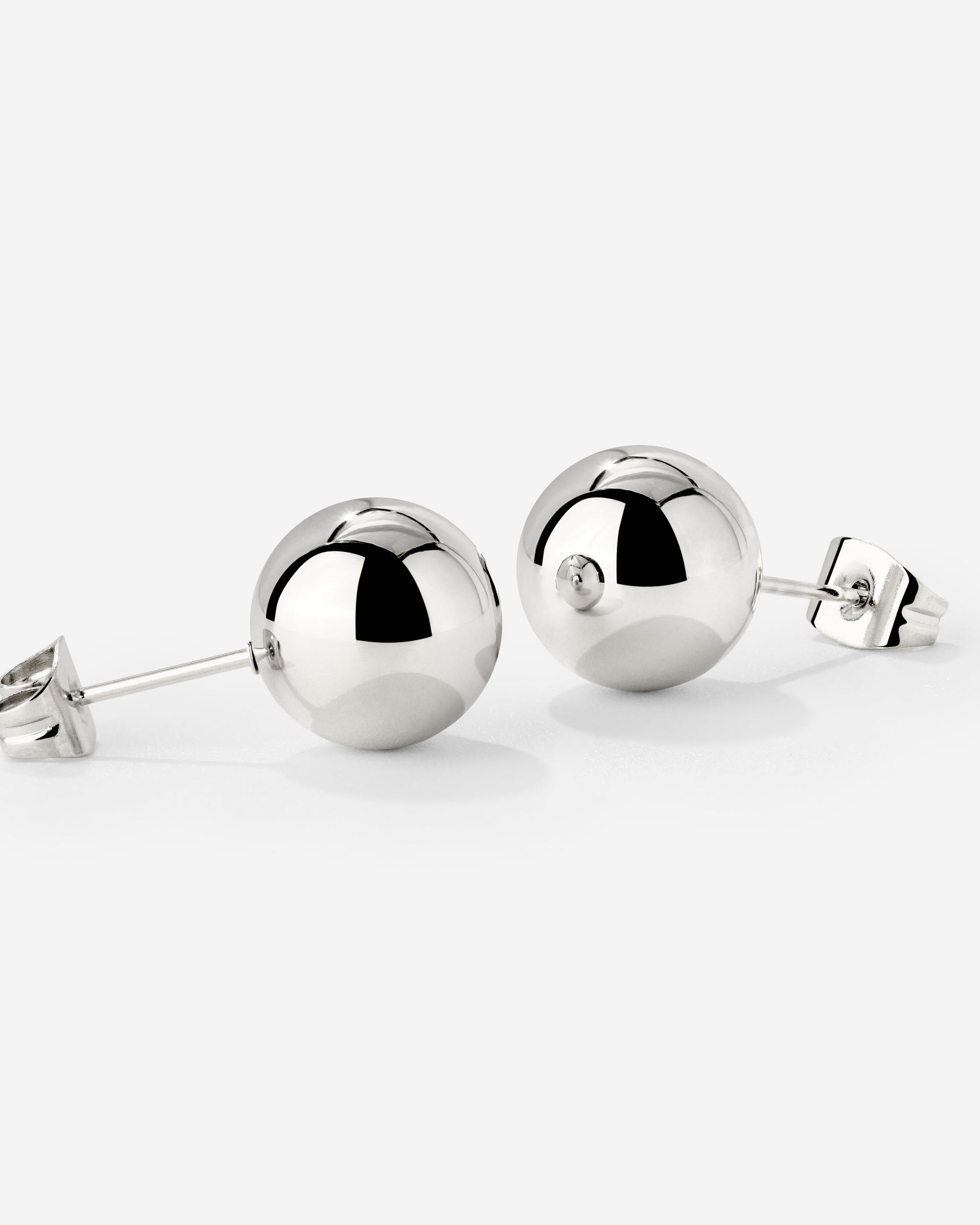 Bubbly Studs Medium Silver