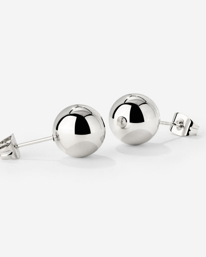 Bubbly Studs Medium Silver