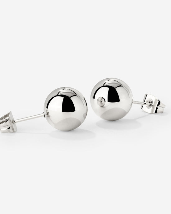 Bubbly Studs Medium Silver