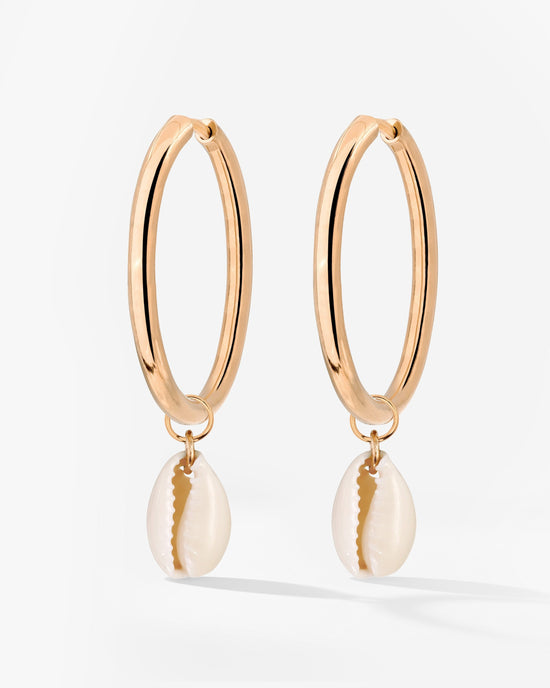Ocean Whisper Sierra Hoop Set Large Rose Gold