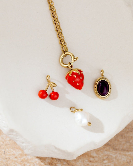 Classic Chain Charm Necklace Set