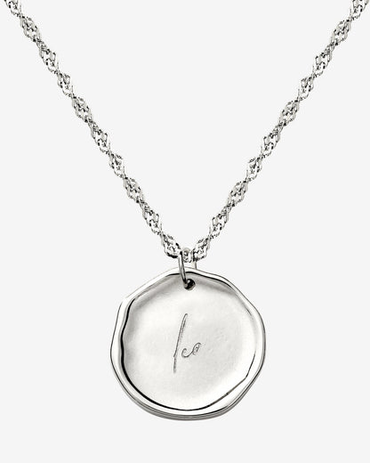Zodiac Necklace – Leo Silver