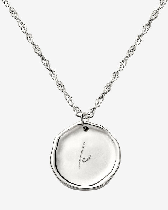 Zodiac Necklace – Leo Silver