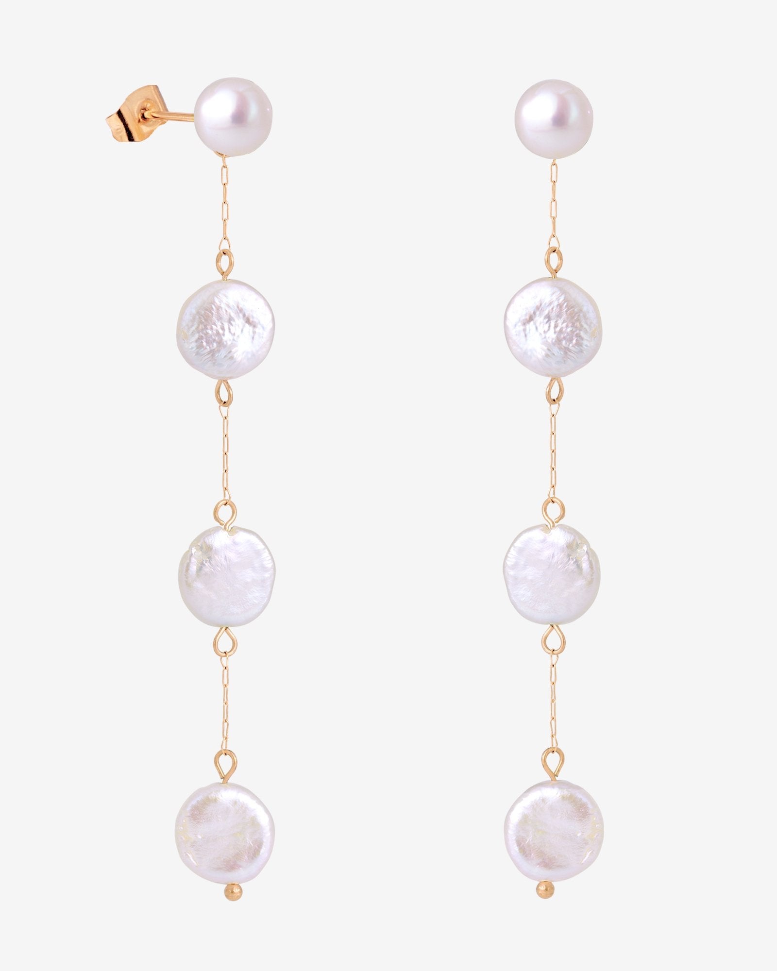 Pure Love Pearl Earrings Rose Gold