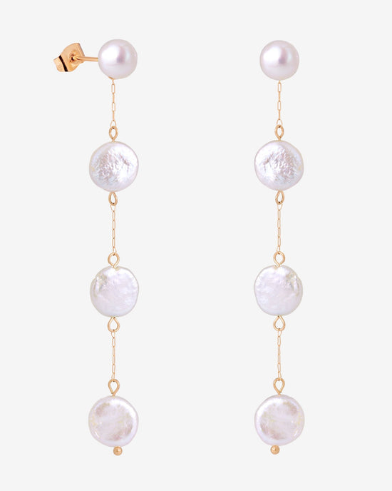 Pure Love Pearl Earrings Rose Gold