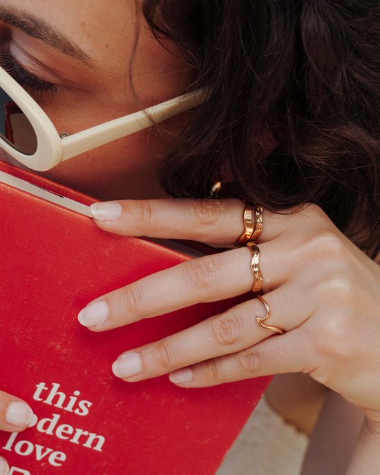 Hammered Wave Ring