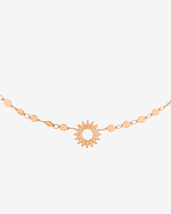 Sunny Side Up Necklace Rose Gold